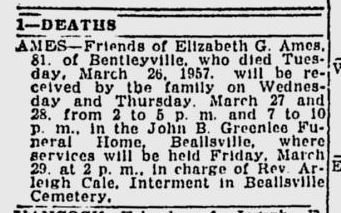 Elizabeth Ames obit